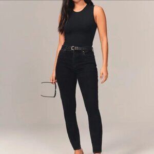 Abercrombie & Fitch Curve Love High Rise Skinny Jeans - Size 6 Long
